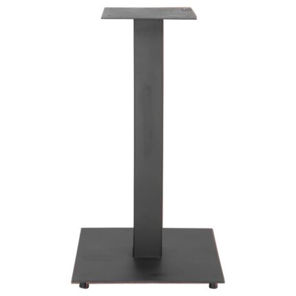 Base Ferro Negro Alto de hierro L40xA40xH102 cm, diseño moderno y robusto ideal para mesas altas o escritorios de pie.