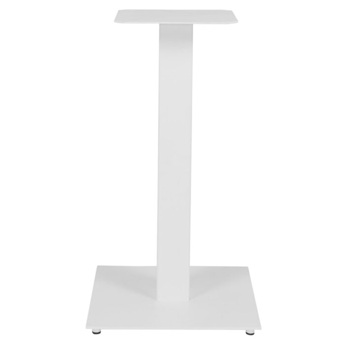 Base Ferro Blanco Bajo de hierro L40xA40xH72 cm, diseño moderno y robusto ideal para mesas de comedor o escritorios.